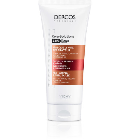 Vichy – Dercos Technique Kera-Solutions masque 2 min réparateur, 200 ml