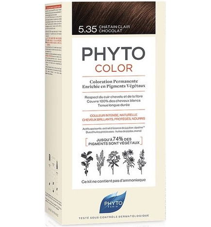 Phyto Phytocolor Coloration Permanente 5,35 Châtain Clair Chocolat