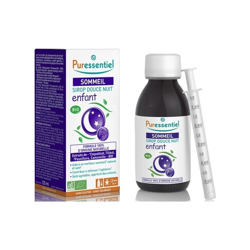 Puressentiel Sommeil Sirop Douce Nuit Enfant Bio 125 ml