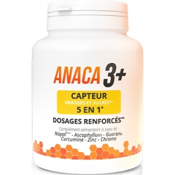 Anaca3+ Capteur Graisses et Sucres 5 en 1 120 Gélules