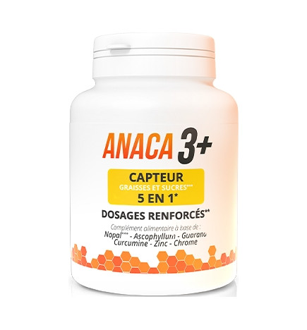 Anaca3 – Capteur graisses et sucres 5 en 1, 120 gélules