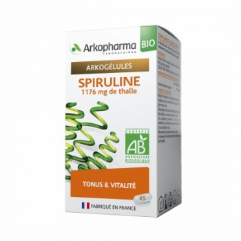 Arkopharma Arkogélules Spiruline Bio 45 Gélules