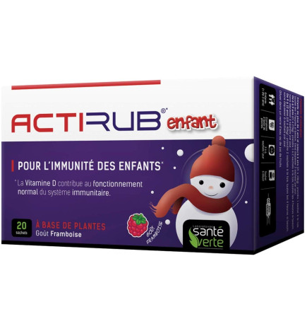 Actirub Enfant Goût Framboise 20 Sachets