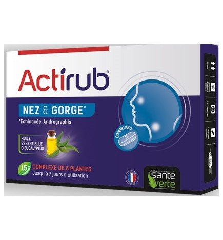 Actirub Nez & Gorge 15 Comprimés