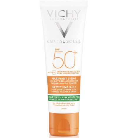 Vichy – Capital Soleil matifiant 3-en-1 SPF50+, 50 ml