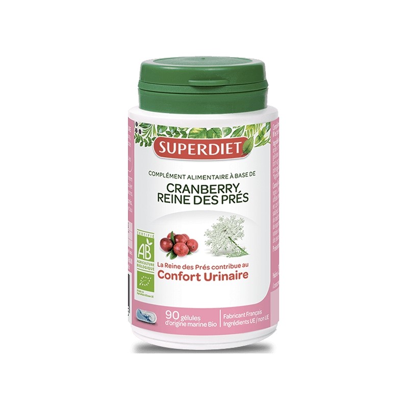 SuperDiet Cranberry Reine Des Prés 90 Gélules