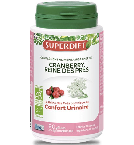 SuperDiet Cranberry Reine Des Prés 90 Gélules