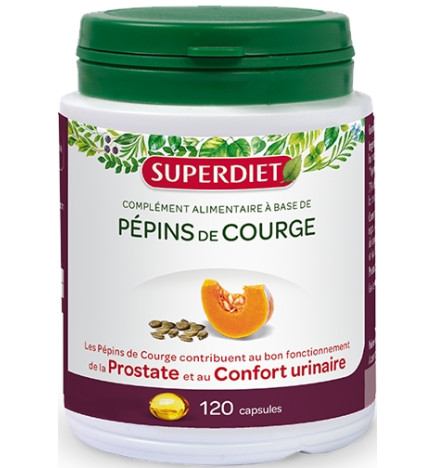SuperDiet Pépins De Courge 120 Capsules