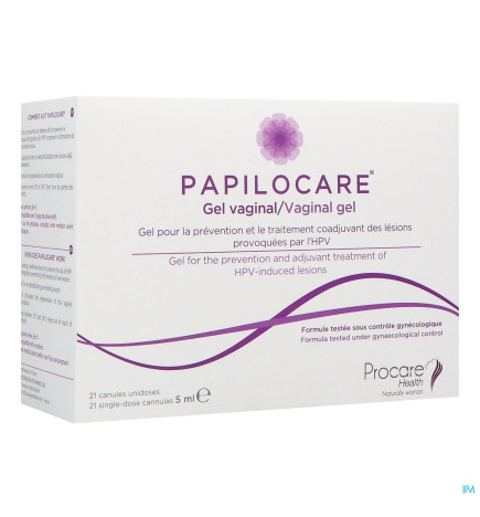 Papilocare – Gel vaginal canules unidoses, 5 ml x21