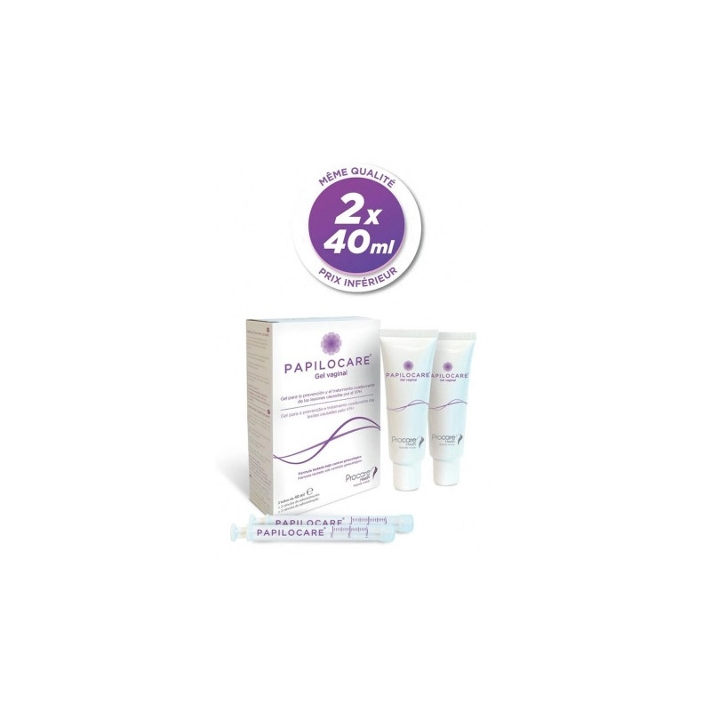 Papilocare – Gel vaginal tubes, 40 ml x2