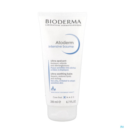 Bioderma – Atoderm Intensive Baume, nourrissant anti-démangeaisons visage/corps, 200 ml