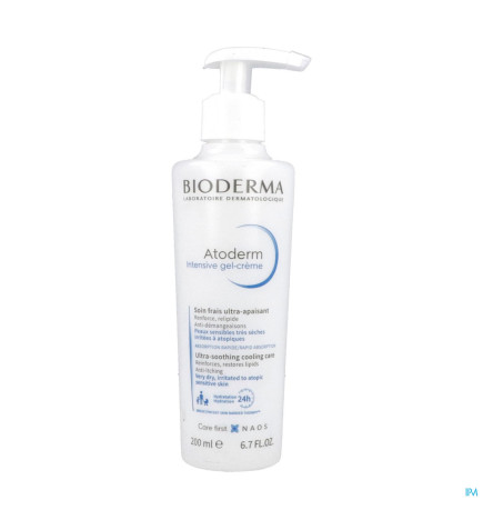 Bioderma – Atoderm Intensive gel-crème, hydratant anti-démangeaisons, 200 ml
