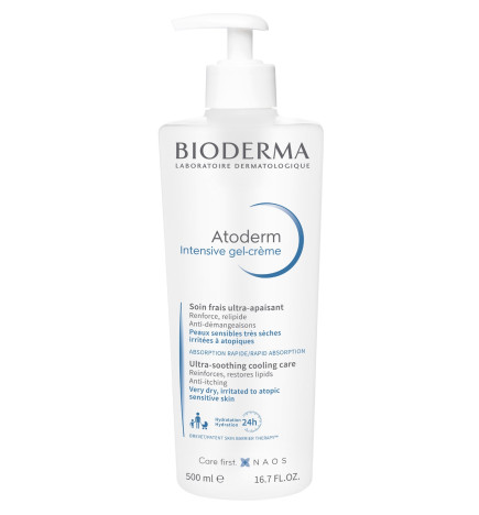 Bioderma – Atoderm Intensive gel-crème, anti-démangeaisons, 500 ml
