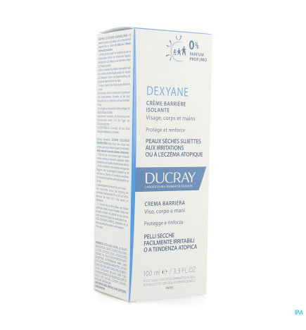 Ducray – Dexyane crème barrière isolante peaux très sèches et à tendance atopique, 100 ml