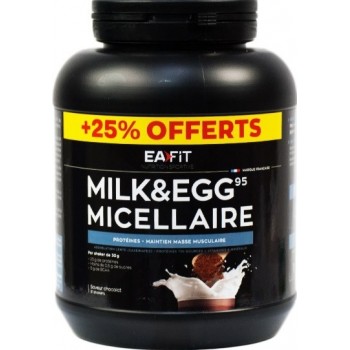 Eafit Milk & Egg 95 Goût Chocolat 750g +25% Offert