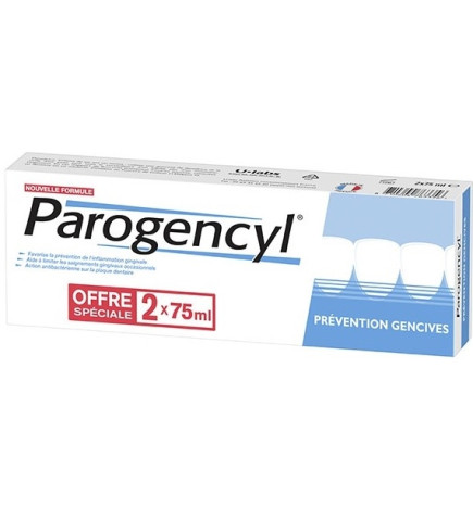 Parogencyl Dentifrice Prévention Gencives Lot de 2 x 75ml