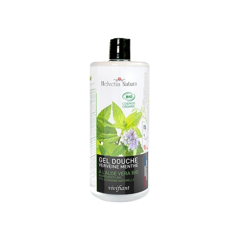 Helvetia Natura® Gel Douche Aloe vera Verveine Menthe 1L