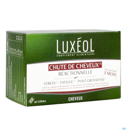 Luxéol – Chute de cheveux réactionnelle 90 gélules
