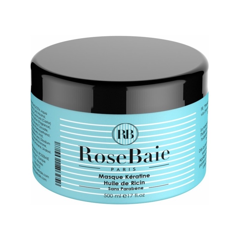 RoseBaie Masque à la Kératine et à l’huile de ricin 500ml