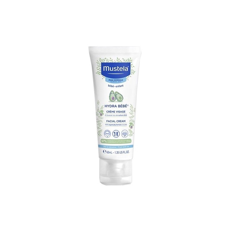 Mustela Bébé Crème Hydratante Visage Avocat 40 ml