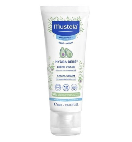 Mustela Bébé Crème Hydratante Visage Avocat 40 ml
