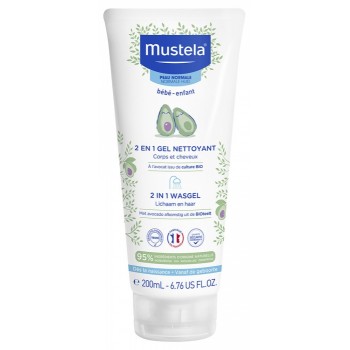 Mustela Bébé Gel Nettoyant 2 en 1 Avocat 200 ml