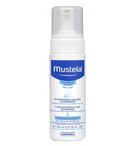 Mustela Bébé Shampoing mousse nourrisson 150 ml