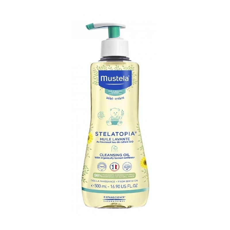 Mustela Bébé Stelatopia Huile Lavante 500 ml