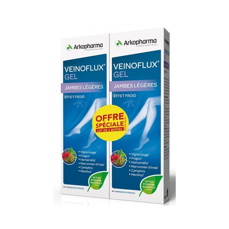 Arkopharma Veinoflux Gel Effet froid 150 ml x 2