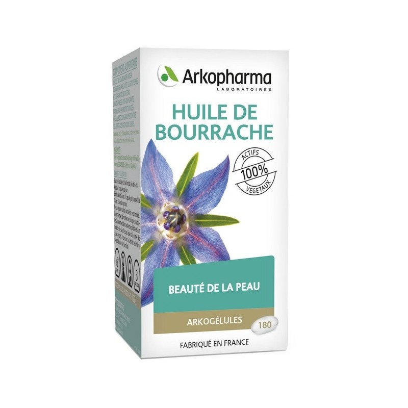 Arkopharma Arkogélules BIO Huile de Bourrache x 180