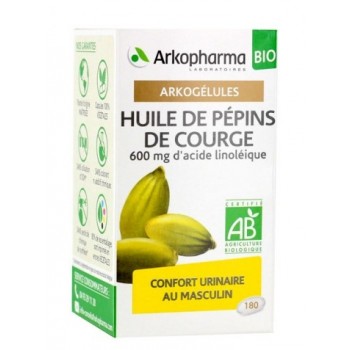 Arkopharma Arkogélules BIO Huile de pépins de courge x 180