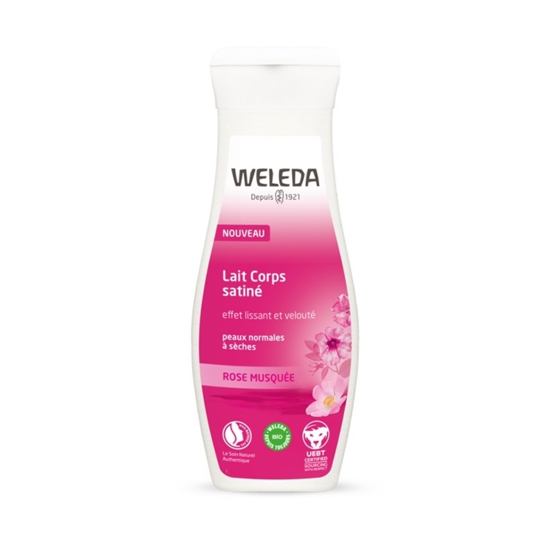 Weleda Lait Corps Satiné Rose Musquée 200 ml