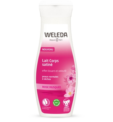 Weleda Lait Corps Satiné Rose Musquée 200 ml