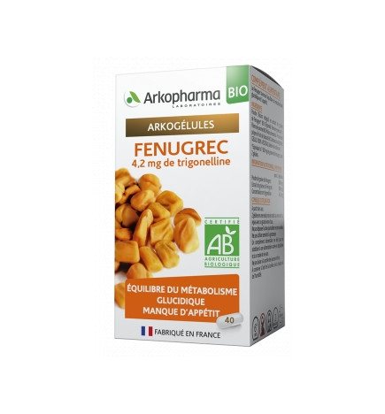 Arkopharma Arkogélules BIO Fénugrec x 40
