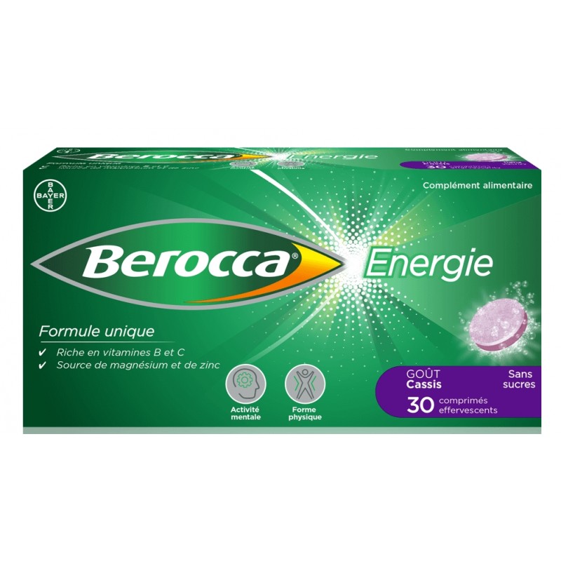 Berocca Energie Cassis 30 cp effervescent