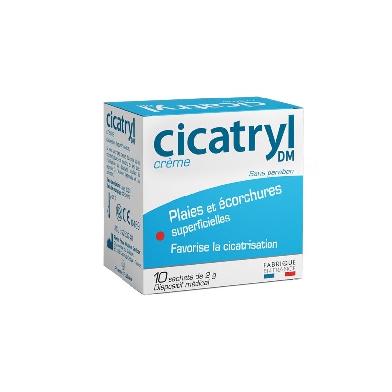 CICATRYL Crème Plaies - Ecorchures Boite x10