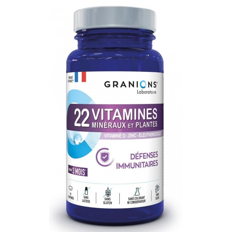 Granion 22 vitamines Défense Immunitaire x 90