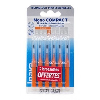 Inava Mono Compact Brossettes Interdentaires Oranges 4 + 2 offertes