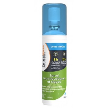 Parasidose Spray Anti-moustiques et tiques Zone Tempérée 100 ml