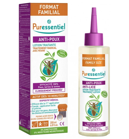 Puressentiel Anti-Poux Lotion 200 ml + Peigne