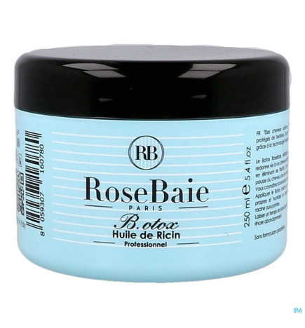 RoseBaie – Botox Capillaire à l’Huile de Ricin, 250 ml