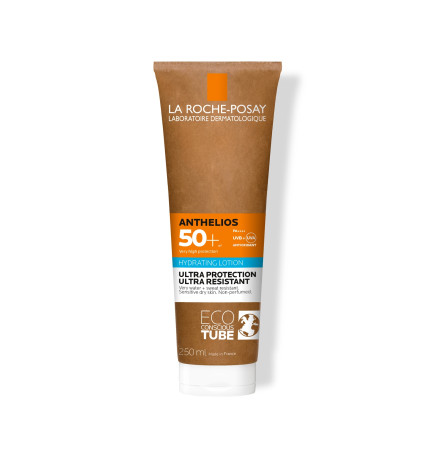 La Roche-Posay – Anthelios lait hydratant corps SPF50+ sans parfum, 250 ml (tube éco-responsable)
