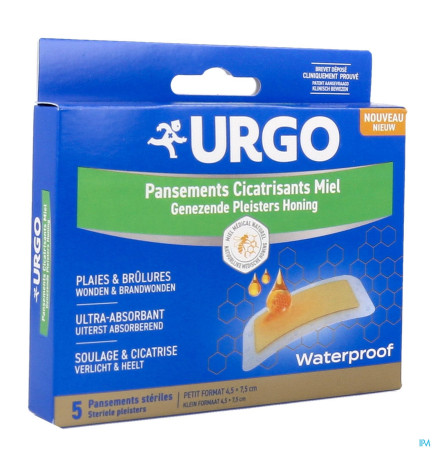Urgo – Pansements cicatrisants miel, x 5