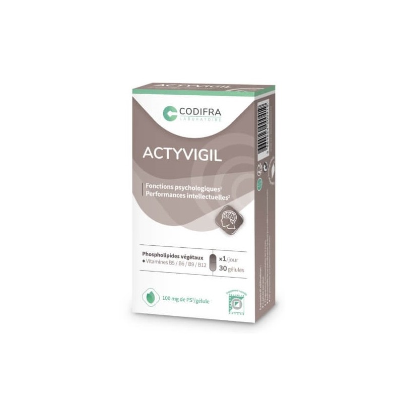 Codifra Actyvigil - Compétences intellectuelles 30 gélules