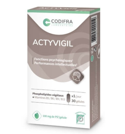Codifra Actyvigil - Compétences intellectuelles 30 gélules