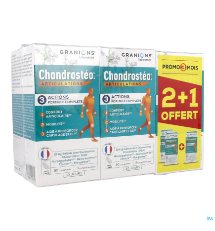 Granions – Chondostreo Articulations 90 comprimés x 2 + 1 boîte offerte
