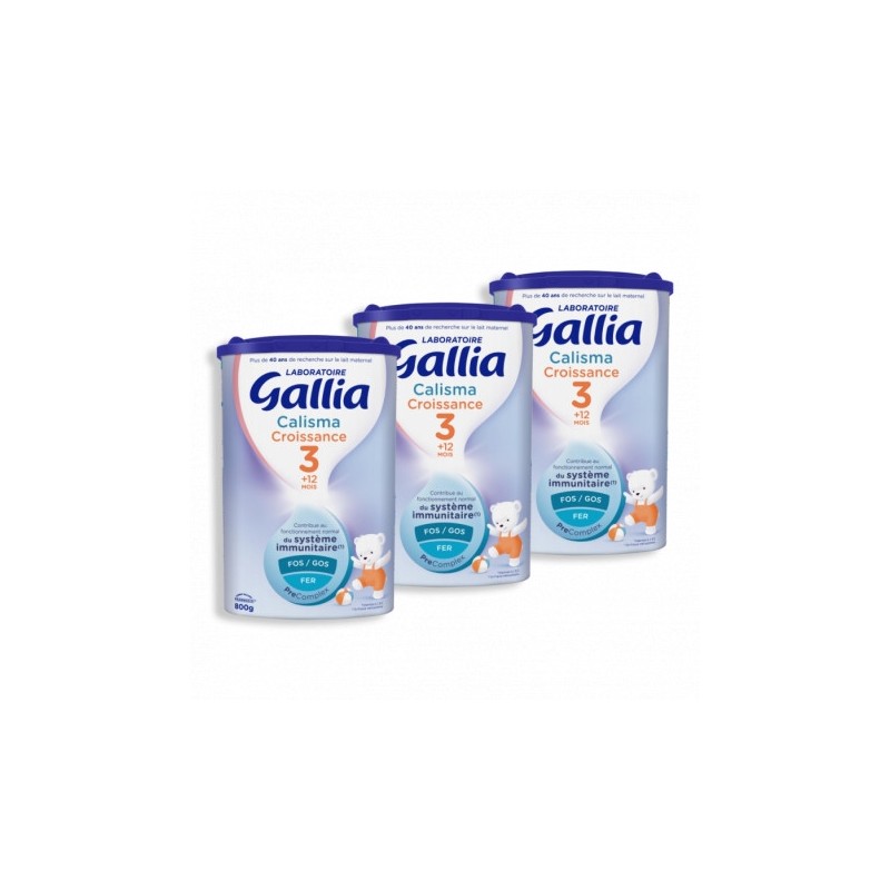 Gallia Calisma Croissance Tripack 2 + 1 offert