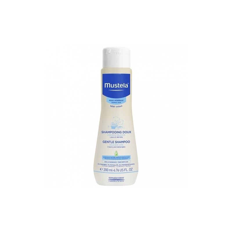 Mustela Shampoing doux bébé à l'avocat Bio 200ml