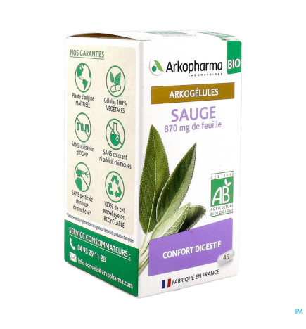 Arkogégules – Sauge, 45 gélules