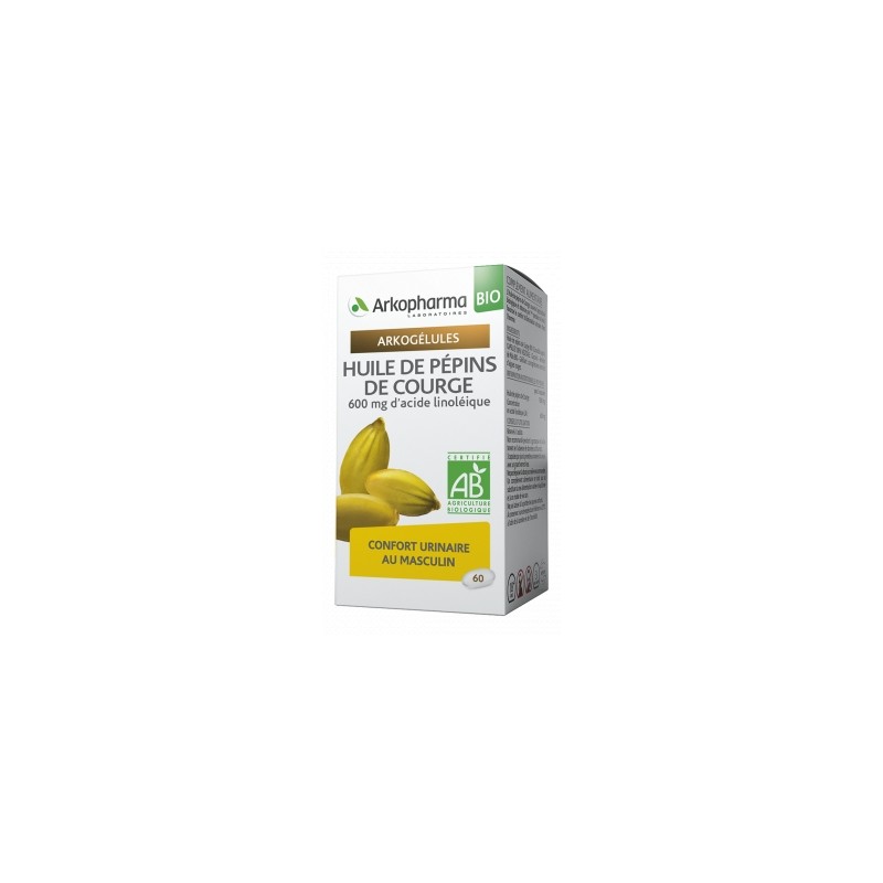 Arkopharma Arkogélules BIO Huile de pépins de courge x 180